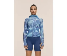 Moteriška striukė CASALL Breeze Printed Running Jacket spalva tamsiai mėlyna - S