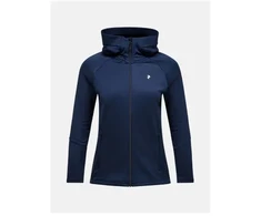 PPR Bluza PEAK PERFORMANCE W Rider Essentials Zip Hood tamsiai mėlyna – S