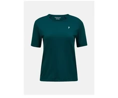Moteriški marškinėliai PEAK PERFORMANCE W Wool-Blend Shortsleeve spalva žalia - S