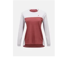 Moteriški marškinėliai PEAK PERFORMANCE W Trail Wool-Blend Longsleeve spalva pilka - M
