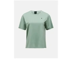 Moteriški marškinėliai PEAK PERFORMANCE W Trail Shortsleeve spalva žalia - M
