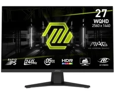 MSI MAG 274QFDE X24 kompiuterio monitorius 68,6 cm (27") 2560 x 1440 px Wide Quad HD LCD Juodas