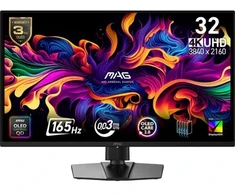 MSI MAG 322UP QD-OLED E16 monitorius komputerowy 80 cm (31.5") 3840 x 2160 px 4K Ultra HD Juodas