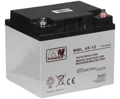 Mw Power AKUMULIATORIUS 12 V / 45 AH-MWL