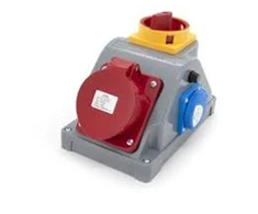 N110 Fiksuotas maitinimo lizdas kombinuotas 16A/5P + GS 230V, ELS Elektrotechnika, N110