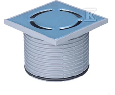 Uždedamas elementas d110mm. 123x123mm / grotelės 115x115mm (HL37N)