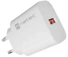 Natec Ribera 18W USB-A balta