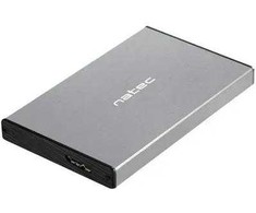 Natec Rhino GO SATA 2.5" išorinis diskų korpusas, pilkas