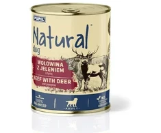 NATURAL jautiena su elniena ir moliūgu - šlapi šunų maistas - 800g