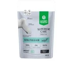 Nature's Protection Nature’s Protection SUPERIOR CARE Baltas begrūdis Adult su balta žuvimi&Krill 85g