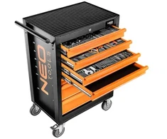 Neo Tools Dirbtuvių spintelė, 7 stalčiai + 129 įrankiai