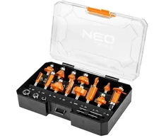 Neo Tools Frezos Widia, kotas 8 mm, rinkinyje 15 vnt.