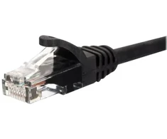 NETRACK BZPAT0P56K Netrack tinklo kabelis RJ45, lietas gaubtas, kat. 6 UTP, 0.5 m juodas