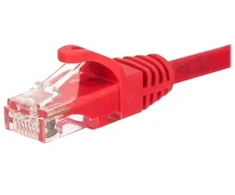 NETRACK BZPAT1UR Netrack tinklo laidas RJ45, lietinis apvalkalas, kat. 5e UTP, 1 m raudonas