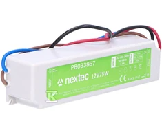 Nextec LED MAITINIMAS IP67 / 12V / 6.25A / 75W