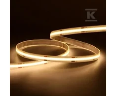 5W/m LED COB juosta NEXTEC, 320LED/m, 24V, 3000K, IP65, 5m ritė