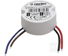 Nextec ZASIL.OKR 50MM 24V / IP67 / 1,25A / 30W