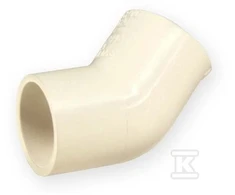 Nibco Alkūnė 4706-007, PVC-C, 3/4″x45°, klijuojamas vidus