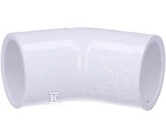 Nibco Alkūnė 417-007, PVC-U, 3/4″x45° klijuojamas vidus