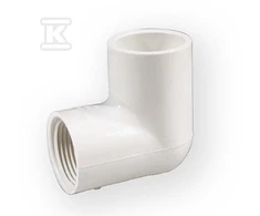 Nibco Alkūnė 406-005, PVC-U, 1/2″ vid. srieg./klij. vid.