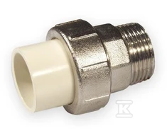 Nibco Adapteris 4733-405, PVC-C, 1/2" išor. srieg./klij. vidus