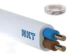 NKT INSTAL YDYP 2X2,5 Baltas 100M