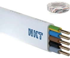 NKT INSTAL YDYPŻO 5X4 Baltas 100M