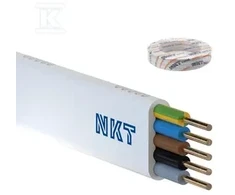 NKT INSTAL YDYPŻO 5X1,5 Baltas 100M