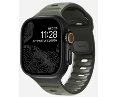 Apyrankė Nomad Sport Strap M/L, žalias - Apple Watch 49mm/46mm/45mm/44mm/42mm