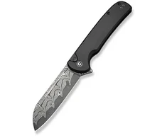 Cedrus Nóż CIVIVI Chevalier II Aluminum Juodas Damascus
