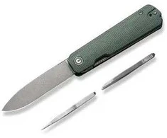 Cedrus Nóż składany Civivi Sendy Žalias Canvas Micarta, Gray Stonewashed Nitro-V by Ben Petersen (C21004A-1)