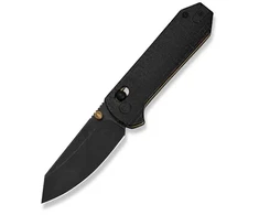 TOGO IVIVI Yonder All Juodas 14C28N Micarta Crossbar Lock (C23073B-2)