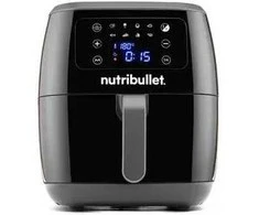 „NutriBullet XXL“ skaitmeninė oro gruzdintuvė, vienos 7 l talpos, atskira, 1800 W, karšto oro gruzdintuvė, juoda