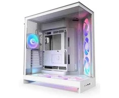 NZXT H9 Flow RGB+ MIDI bokštas, baltas