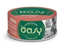 Maisto produktai - Oasy More Love Tuna su krevetėmis šlapias maistas 70g