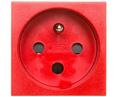 OBO Bettermann 6120312 M45 viengubas maitinimo lizdas su/be 16A, raudonas STD-F0K SRO1 6120312