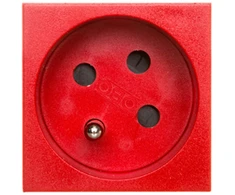 OBO Bettermann 6120322 M45 viengubas maitinimo lizdas su/be 16A, raudonas STD-F3K SRO1 6120322