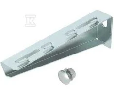 OBO Bettermann Šviesos konsolė su 210 mm ilgio skirtukais, skirta „Csslr Plus“ grotelių dėklui, įskaitant varžtų komplektą M10 x 25, galvaniškai cinkuota.