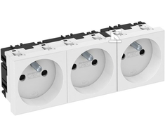 OBO Bettermann Bettermann Maitinimo lizdas M45 triple su / U 16A balta - 6120192