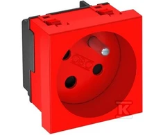 OBO Bettermann Bettermann Maitinimo lizdas M45 single su / U 16A raudona - 6120322