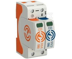 OBO Bettermann Bettermann Viršįtampių ribotuvas B + C 1P + N 12.5kA 280V (5093522)