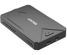 UNITEK S1229CBK01 storage drive enclosure M.2 NVMe &amp; SATA SSD Juodas