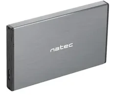Disko korpusas NATEC Rhino Go NKZ-1281 (2,5"; USB 3.0; Aliuminis; pilkos spalvos)
