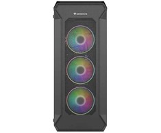 NATEC Genesis Irid 505 ARGB NPC-1518 korpusas (ATX. Micro ATX. Mini ITX; juodas)