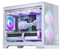 Phanteks XT M3 PC Case, Mini Case, mATX, RGB, Tempered Glass – including 3x 120mm Fans, Baltas