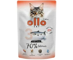 OLLO Cat No. 3 lašiša Mono - šlapias ėdalas katėms - 85g