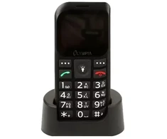 Olympia mobilusis telefonas BELLA+ dideliais mygtukais juoda