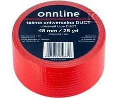 Onnline INTERNETINĖ JUOSTA 48MM/25YD RAUDONAS VADAS