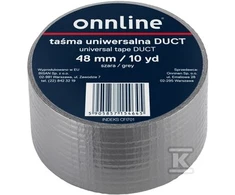 Onnline INTERNETINĖ JUOSTOS 48MM/10YD PILKAS VADAS
