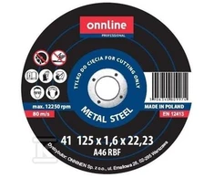 Onnline Plieninis skydas 125X1,6X22